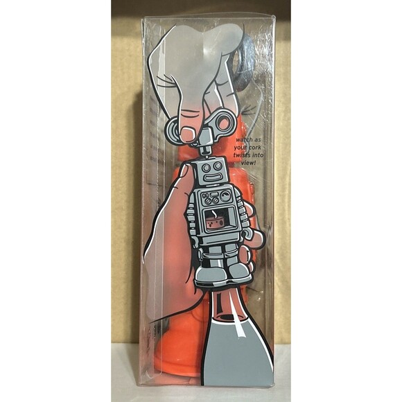ROBOT BOTTLE Opener FRED ROBOTTLE Red -New Old stock -Great Gift $20 ret. - Picture 4 of 4